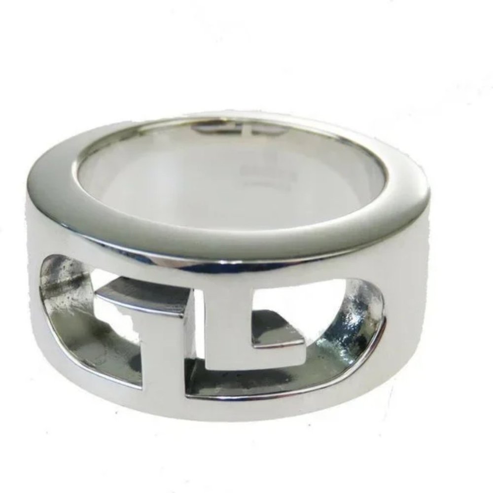 Gucci US Size 4 Silver 925 Ring Silver - Picture 1 of 10